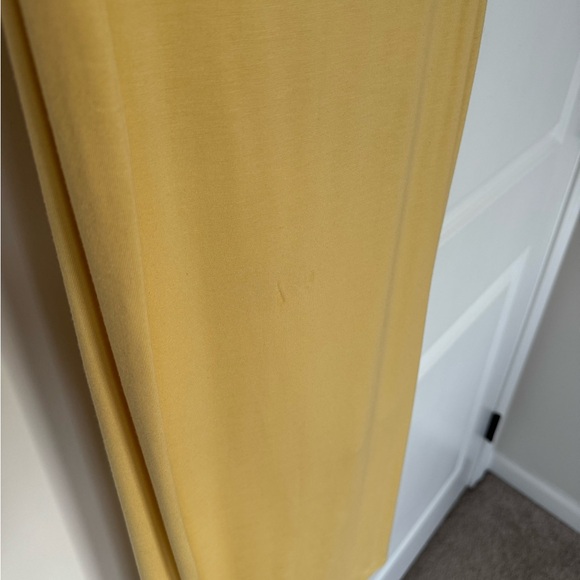 Reformation Cream/Yellow Midi Dress Off the Shoulder Size: 0 - Picture 5 of 8